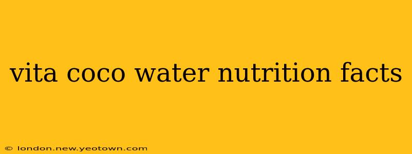 vita coco water nutrition facts