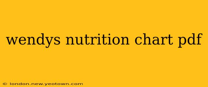 wendys nutrition chart pdf