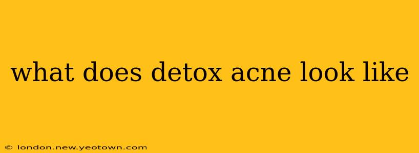 what does detox acne look like
