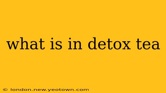 what is in detox tea