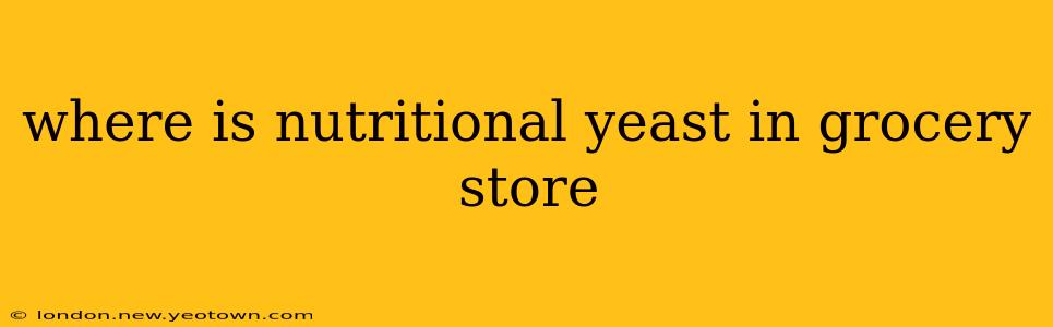 where is nutritional yeast in grocery store