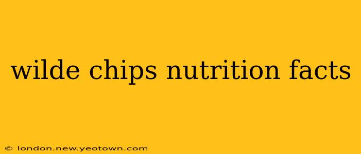 wilde chips nutrition facts