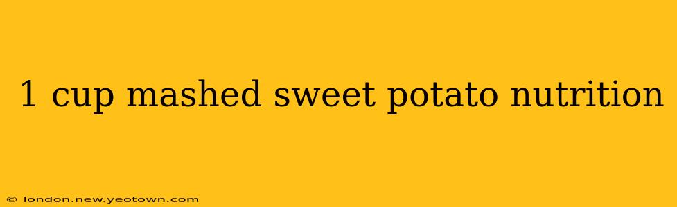 1 cup mashed sweet potato nutrition