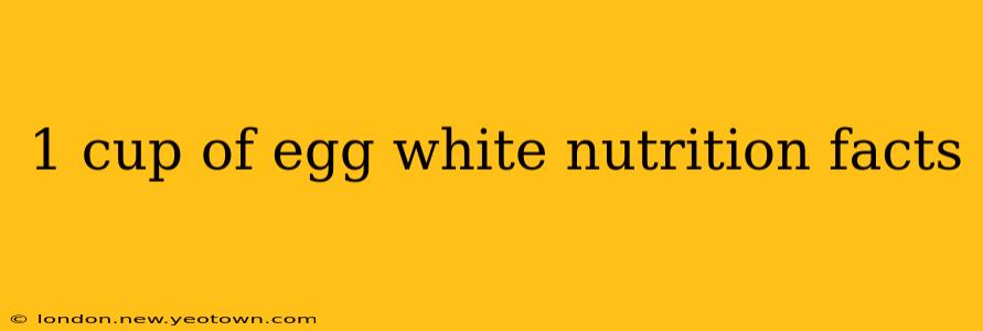 1 cup of egg white nutrition facts