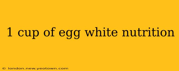 1 cup of egg white nutrition