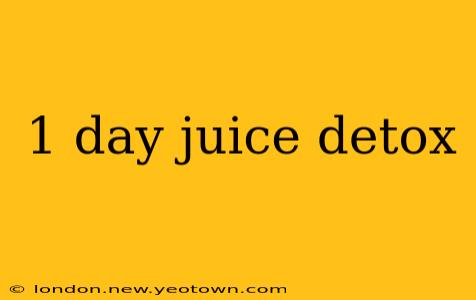 1 day juice detox