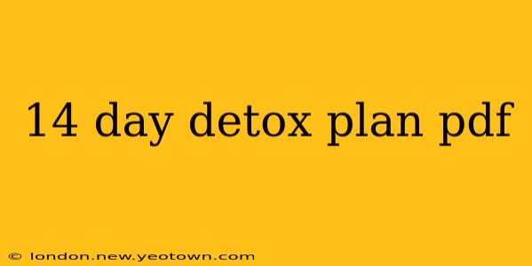 14 day detox plan pdf