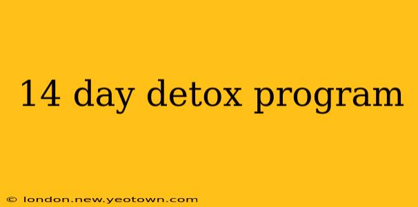 14 day detox program