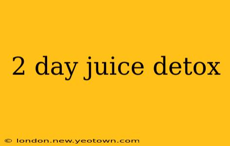 2 day juice detox