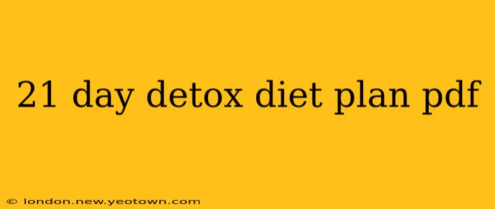 21 day detox diet plan pdf