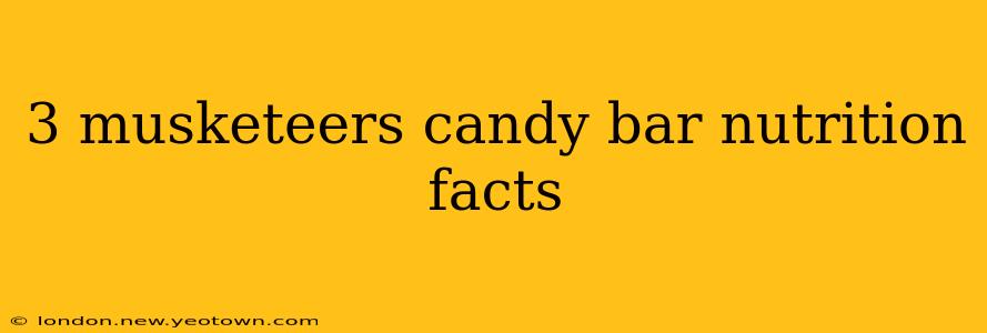 3 musketeers candy bar nutrition facts
