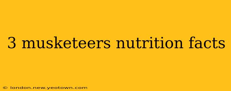 3 musketeers nutrition facts
