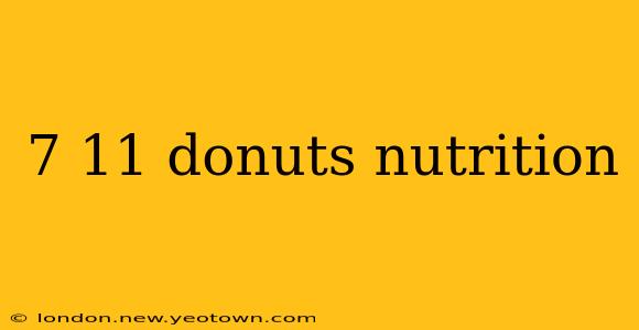 7 11 donuts nutrition