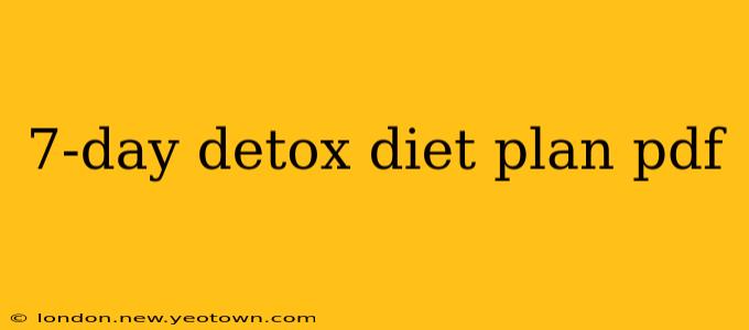 7-day detox diet plan pdf