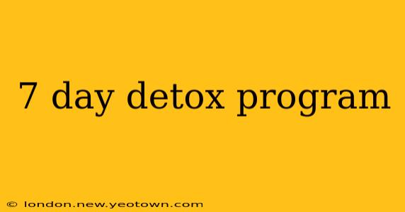 7 day detox program