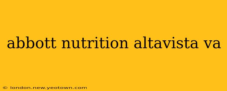 abbott nutrition altavista va