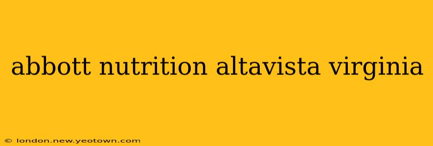 abbott nutrition altavista virginia