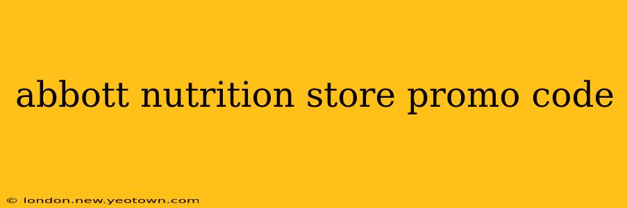 abbott nutrition store promo code