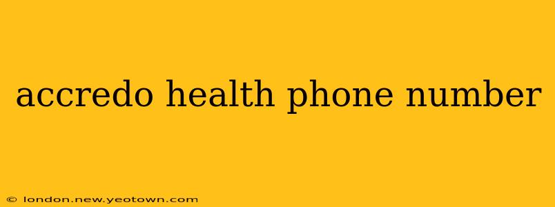 accredo health phone number