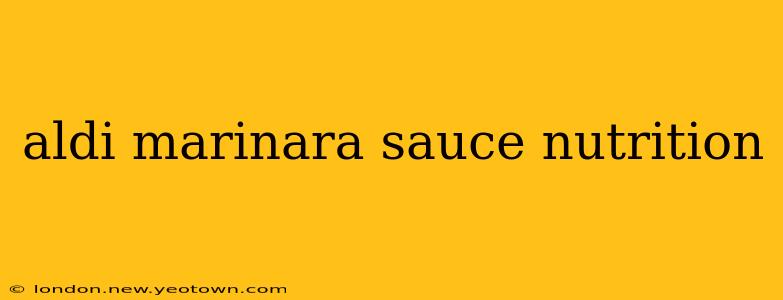 aldi marinara sauce nutrition