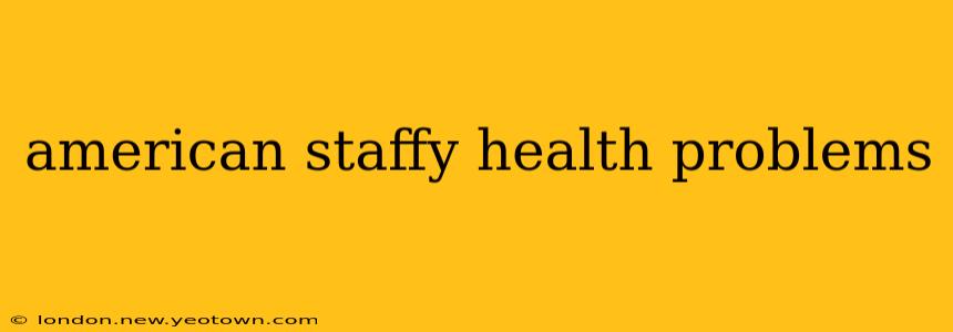 american staffy health problems