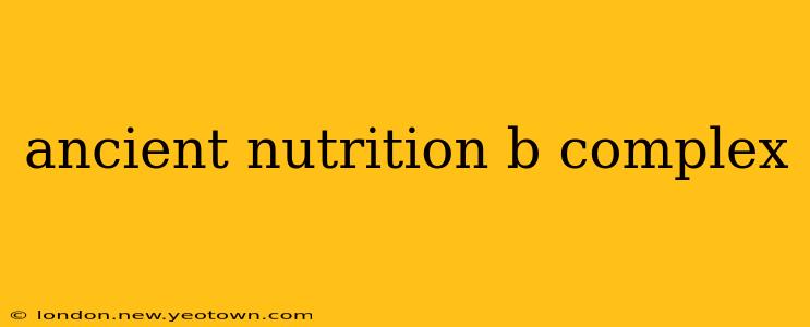 ancient nutrition b complex