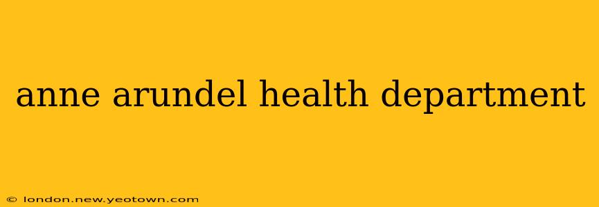 anne arundel health department