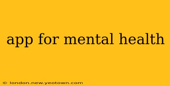 app for mental health