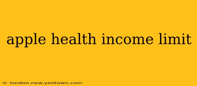 apple health income limit