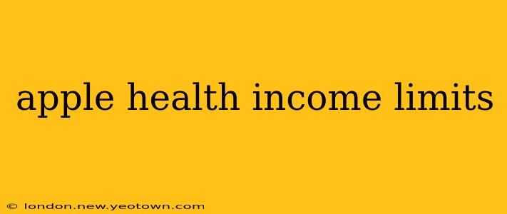 apple health income limits