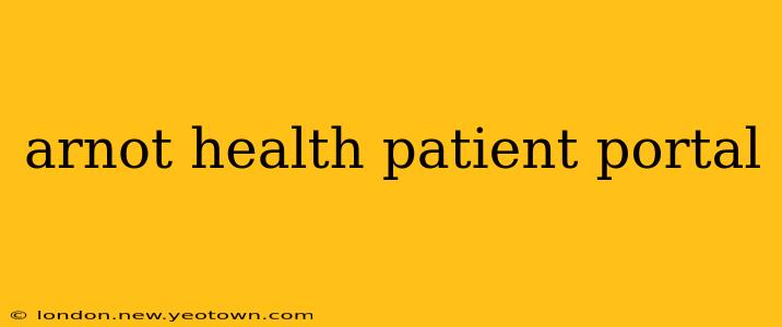 arnot health patient portal