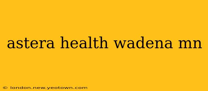 astera health wadena mn