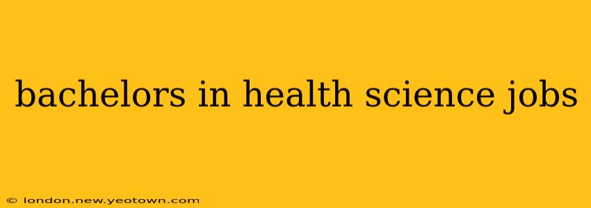 bachelors in health science jobs