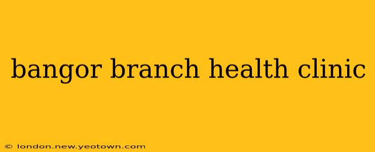 bangor branch health clinic