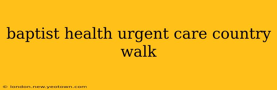 baptist health urgent care country walk