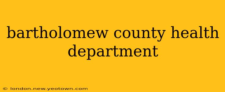 bartholomew county health department