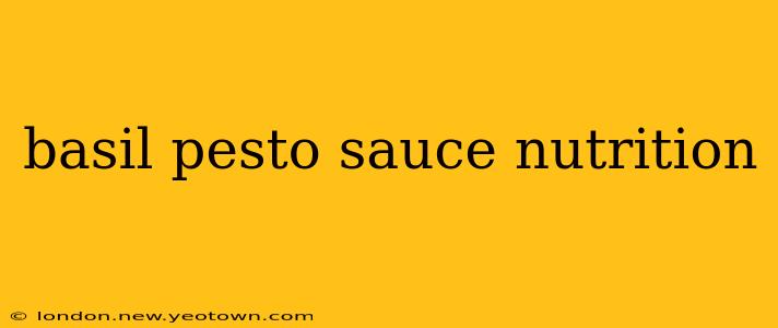 basil pesto sauce nutrition