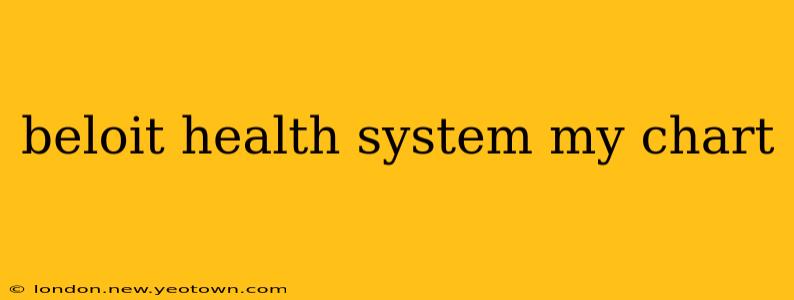 beloit health system my chart