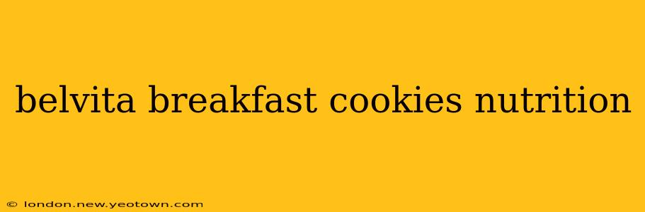 belvita breakfast cookies nutrition