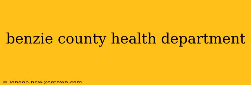benzie county health department
