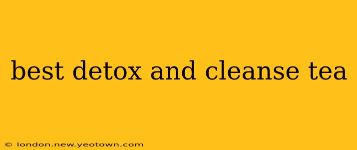 best detox and cleanse tea