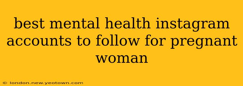 best mental health instagram accounts to follow for pregnant woman