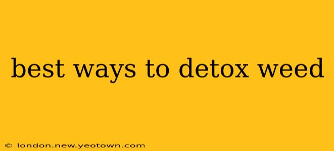 best ways to detox weed