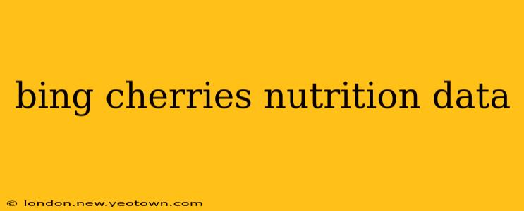 bing cherries nutrition data
