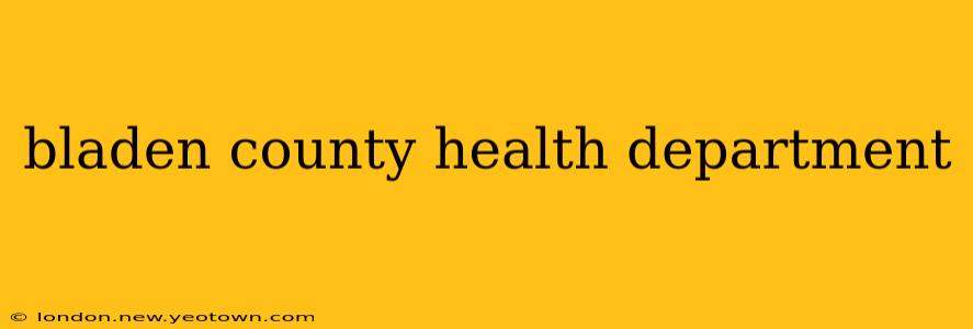 bladen county health department