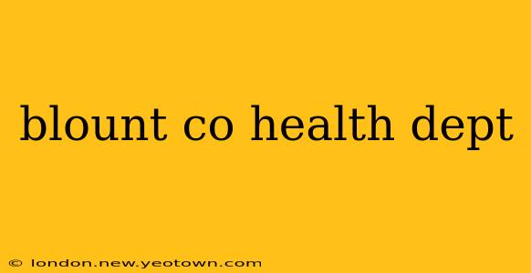 blount co health dept