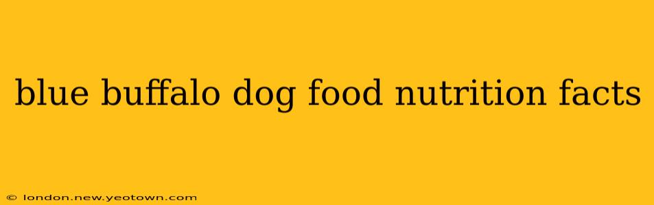 blue buffalo dog food nutrition facts
