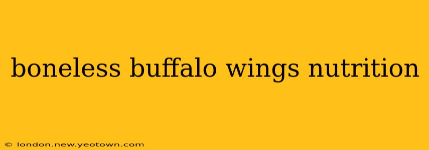 boneless buffalo wings nutrition