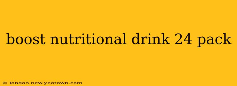 boost nutritional drink 24 pack