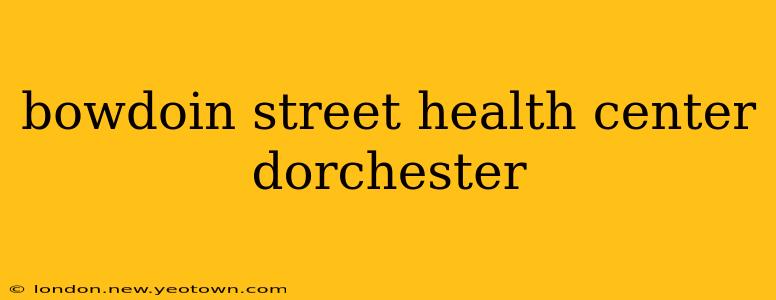 bowdoin street health center dorchester